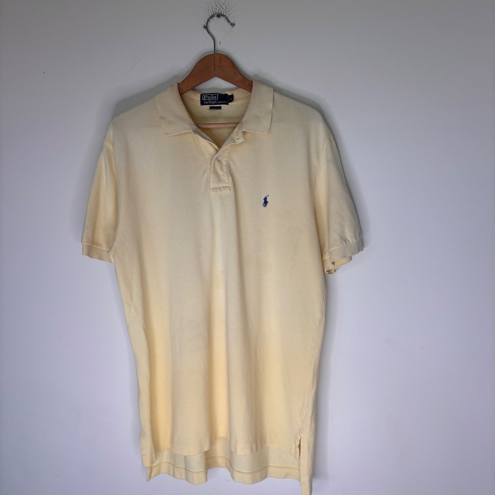Polo Ralph Lauren‎ Yellow Classic Polo Preppy Size Large